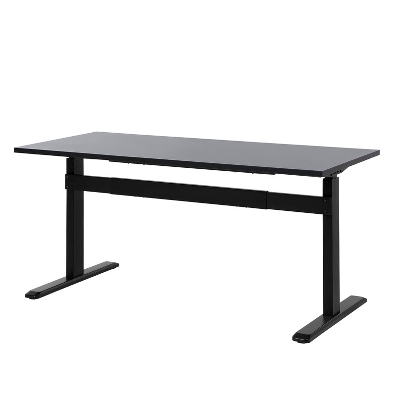 Ehrlich Adjustable Standing Desk, 160cm W x 70cm D, Black