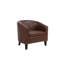 Chaise d'appoint moderne avec têtes de clou et pieds en bois massif
