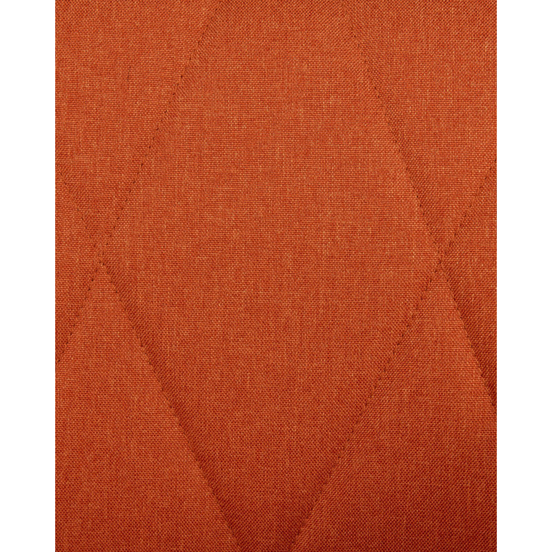 Subramanya Upholstered Counter Stool with Metal Frame, Orange