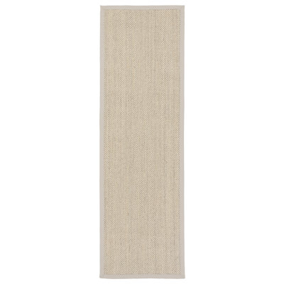 Jaipur Living Naples Natural Solid Beige/ Ivory Runner Rug (2'6"X8')