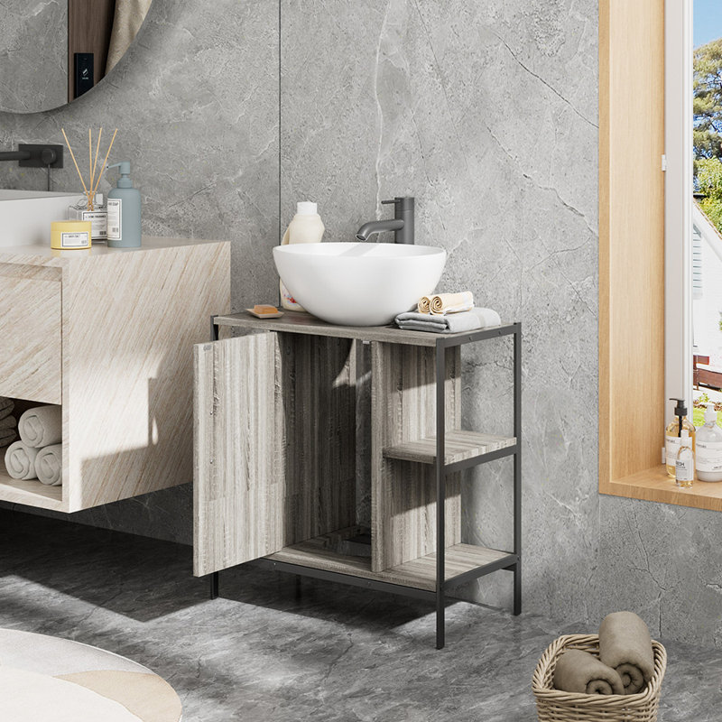 E1  MDF Board Freestanding Under Sink Cabinet
