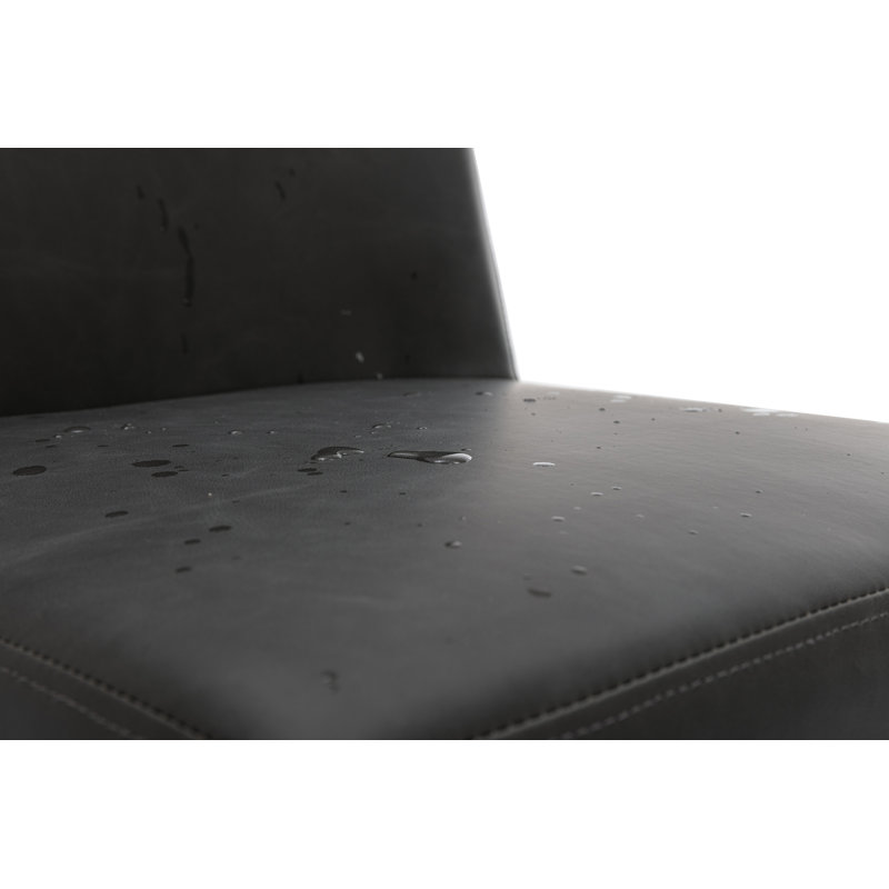 24" Upholstered Counter Stool, Charcoal