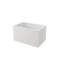 Baignoire de trempage autoportante blanche rectangulaire en acrylique avec siège intégré 43,3 po Casainc