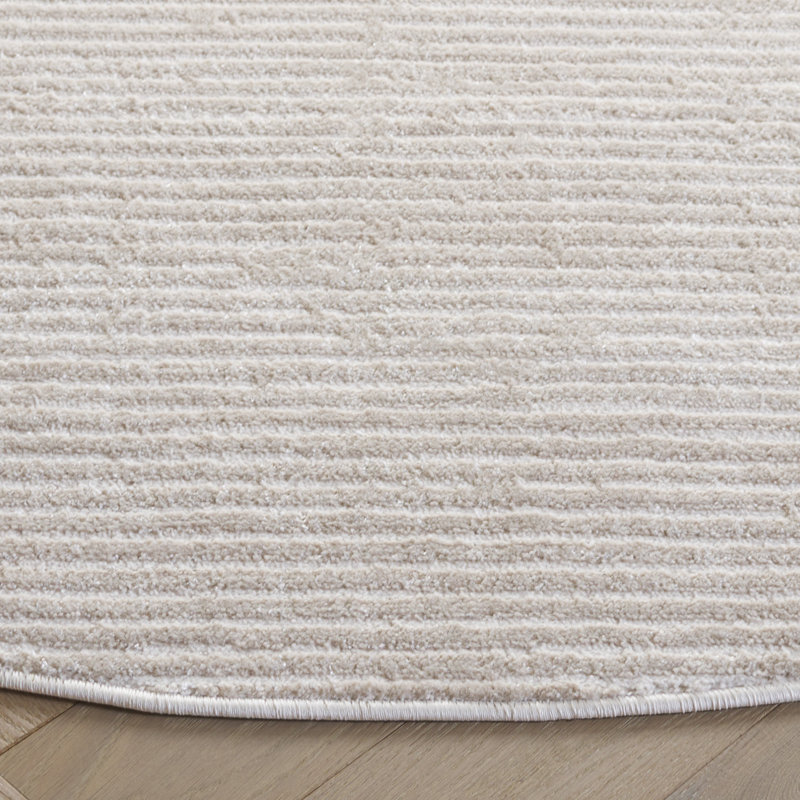 Jumman 562 Area Rug In Beige / Ivory, Round 6'7"