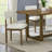 Andus 5-Piece Dining Set, Trestle Dining Table With 4 Stylish Chairs, Light Oak