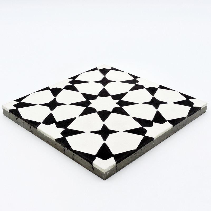 8" x 8" Cement Patterned Wall & Floor Tile
