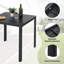 Albo Square Metal Outdoor Dining Table - 75 cm W 75 cm D