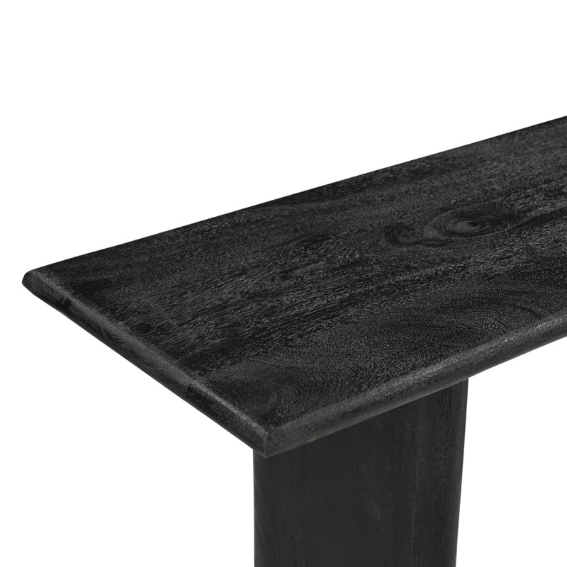 Console en bois massif Jovitah - Noir