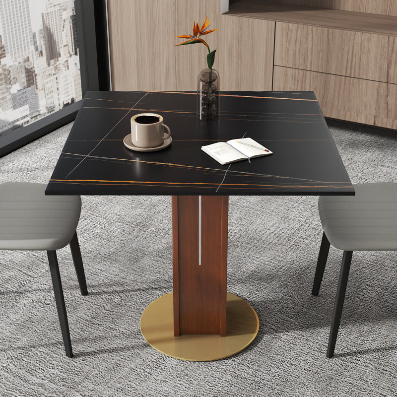 Nexus 33.46 " Square Conference Table, Noir