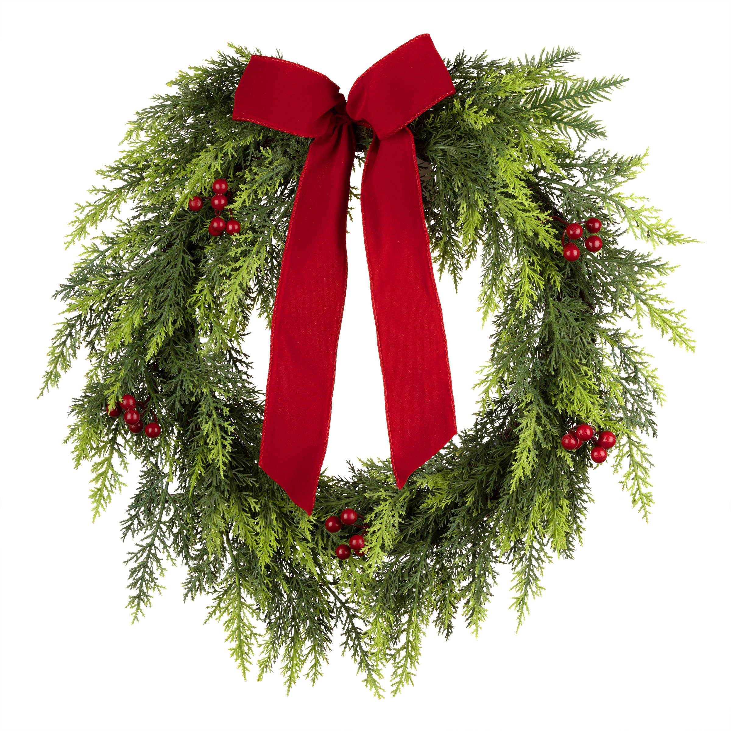 The Holiday Aisle® 24in. Christmas Classic Wreath & Reviews | Wayfair