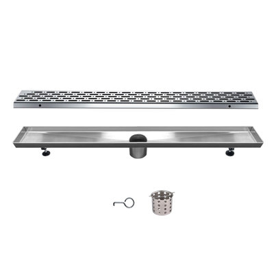 Rio Orinoco River Series 36 Inch Long Stainless Steel Linear Floor Shower Drain