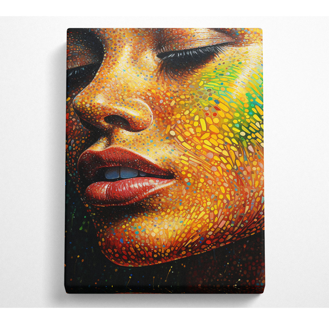 Kunstdruck Dot Colour Woman