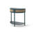 Unique Half Moon Design End Table With Sliding Rattan Door,Elegant Semi-Circle Entryway Console Table With 2 Rattan Storage Cabinet And Bottom Shelf For Living Room, Bedroom, Study, Hallway