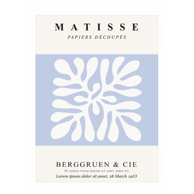 «Henri Matisse» abstrait, reproduction de cadre botanique moderne sans cadre