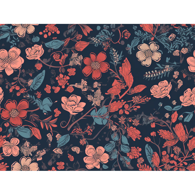  Couverture en molleton Botanical, L 68 po x L 80 po