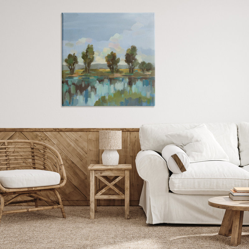 «Scenic River Reflections Canvas» par Silvia Vassileva, H 36 po x l 36 po