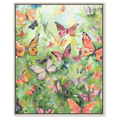Doll Memories - Summer Days Canvas Print Glam Wall Art by Art Remedy, Silver Frame, 30 x 36