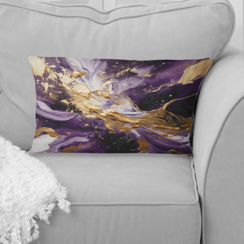 Coussin décoratif mauve et mauve liquide Magic III