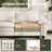3-piece Upholstered Modular Sectional Sofa Sets, Oversized Couch Set With Sofa, Loveseat And Armchair-1951337236