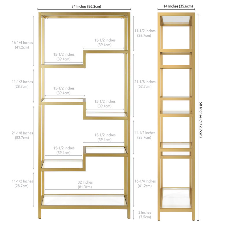 Johann Etagere Bookcase - Stylish Metal Storage