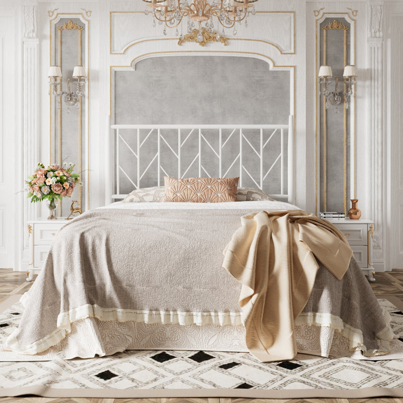 Lit plateforme Carragan, Grand, Blanc