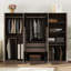 Rangement pour garde-robe en bois 6 portes pour chambre à coucher