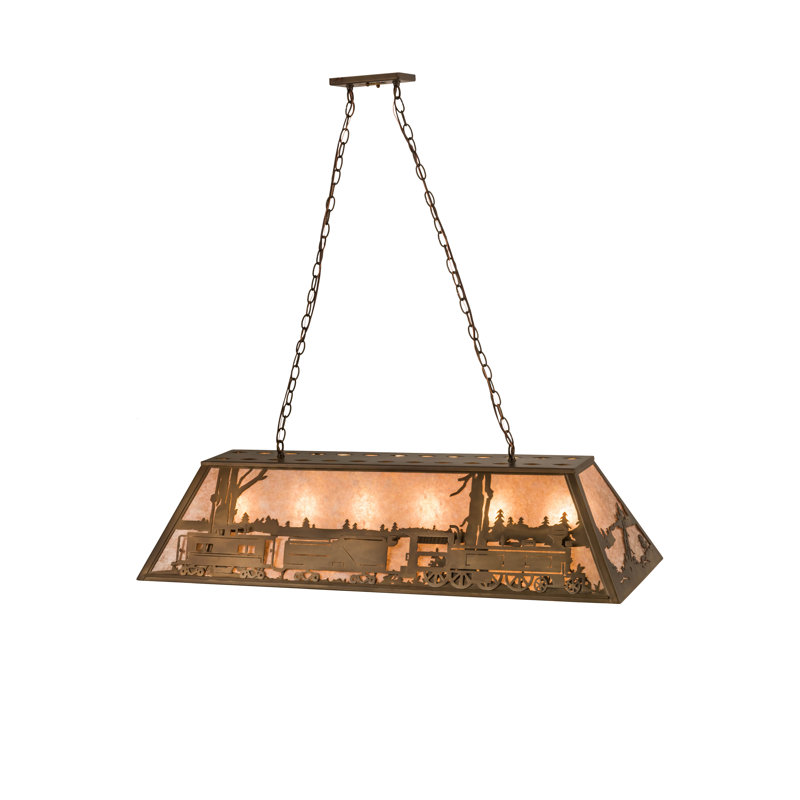 Black Glass 22" Indoor/Outdoor Island Pendant Light