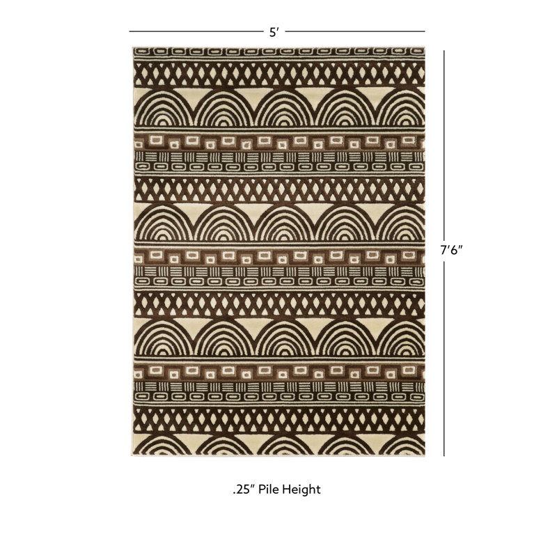 Kirbyville Indoor Rug, Rectangle 5' x 7'
