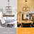 6 - Light 22.83'' Modern Industrial Large Geometric Square / Rectangle Chandeliers For Bedroom,living Room,foyer,entryway,hallway-96755125