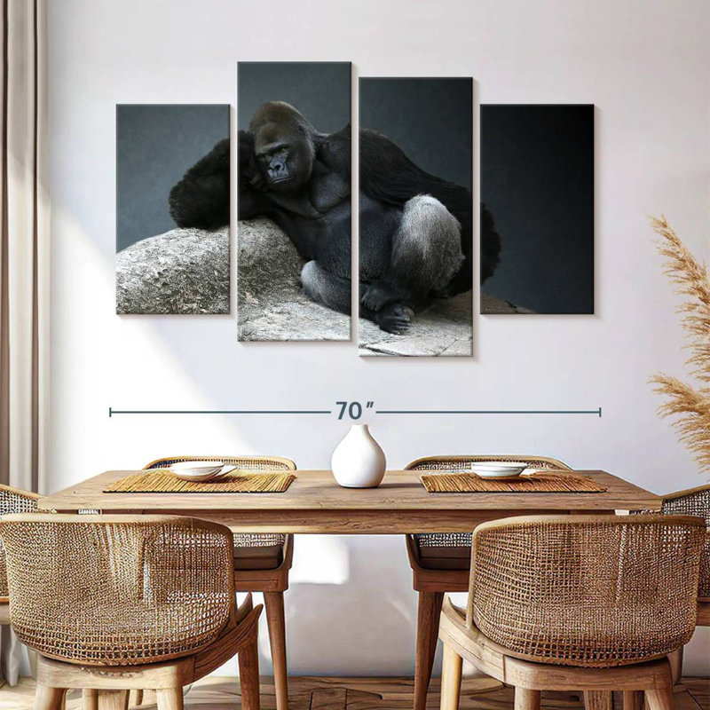Brampt Daydreaming Gorilla, 42" H x 68" W