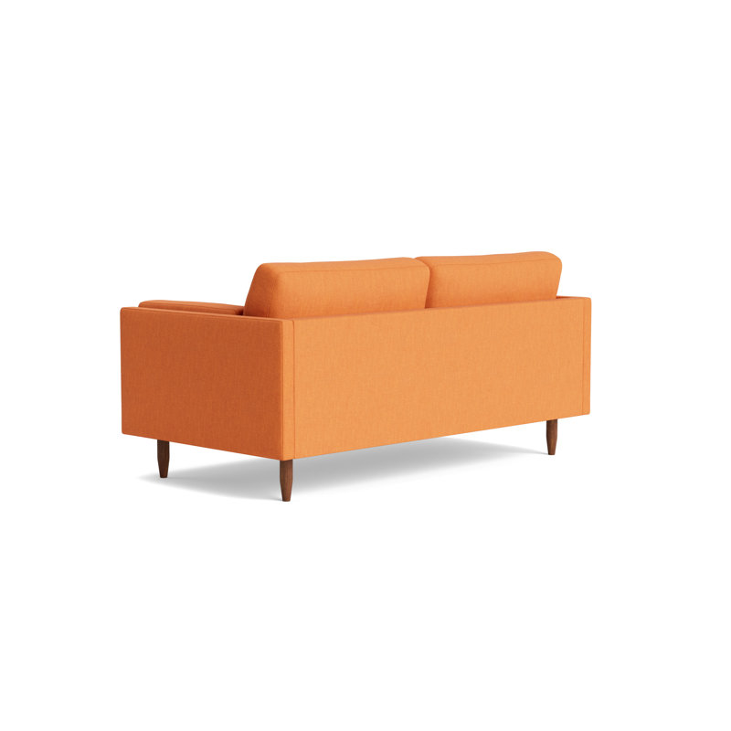 Skinny Fat Loveseat (70"), Performance Weave - Carrot