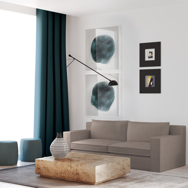 Canapé Mulberry, Ponce de lin Box Weave, H 33 po x l 120 po x p 45 po, Brun foncé