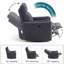  Fauteuil inclinable et berçant manuel en velours côtelé 34 po Sherry-1897598817-1886115794
