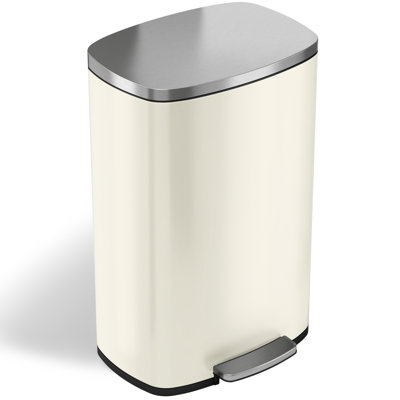 SoftStep Deodorizer Stainless Steel 13 Gallon Step on Trash Can