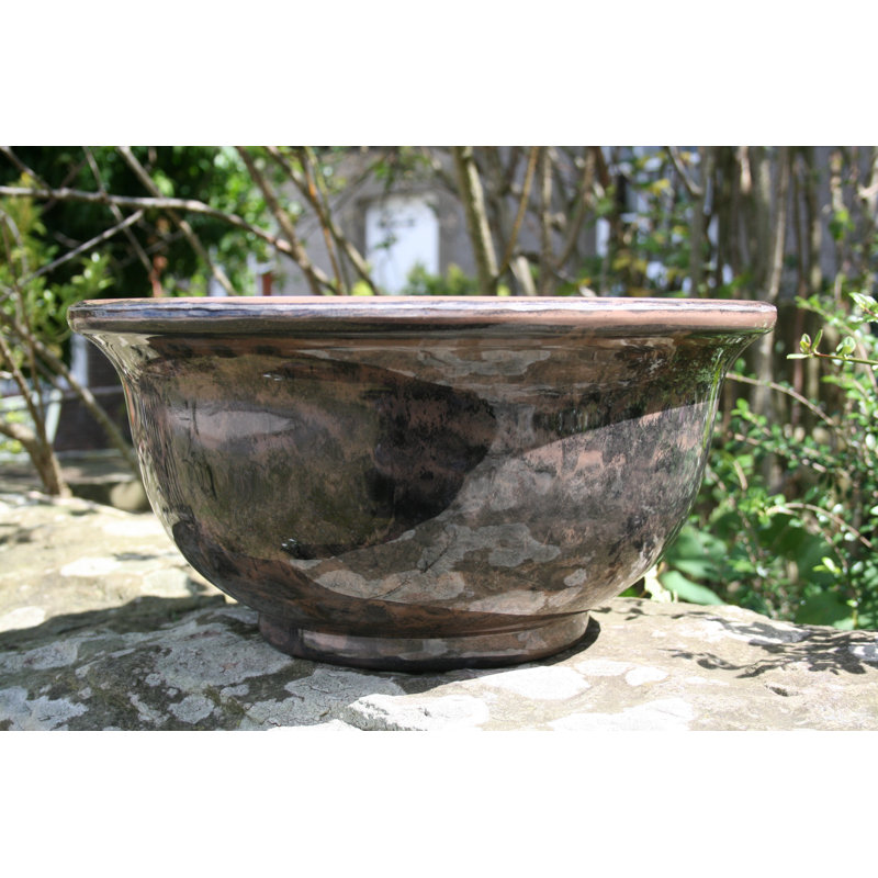 Kylemore Plant Pot, Flamed Charcoal