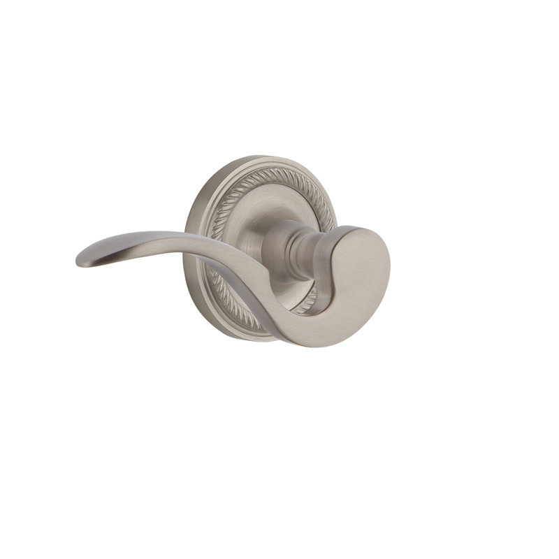 Passage de corde en rosette (couloir et garde-robe) avec levier de manoir, 2-3/4", Bronze intemporel, Gauche