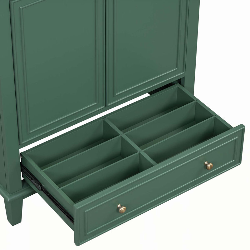 Armoire de salle de bain polyvalente avec portes et tiroir, conception moderne et pratique