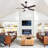 52" Ceiling Fan w/ LED Lights, 3 Color Temprature, Quiet DC Motor 6 Speed w/ Remote Control-782485421-782485419