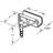 7/16 in. Window Screen Bottom Latches, Grey