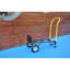 Chariot à main double chariot à 2 roues et chariot à pousser à 4 roues avec roues pivotantes Chariot à plateforme robuste d'une capacité de 330 lb pour le déplacement / entrepôt / jardin / épicerie