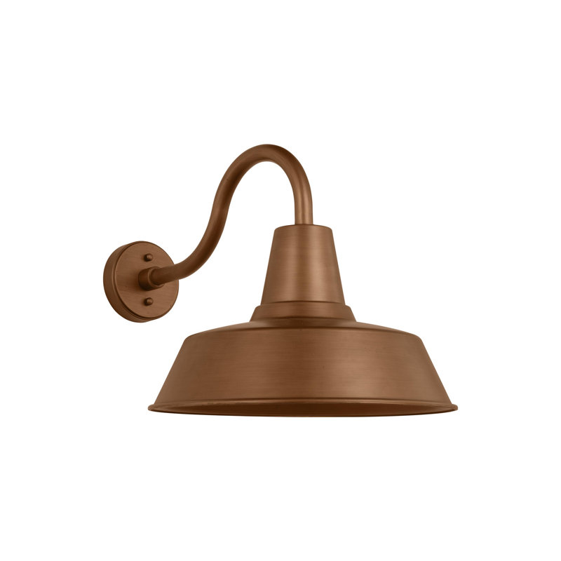 1 - Light Armed Sconce, Natural Copper, Yes, 13.5" H x 14" W x 21.13" D