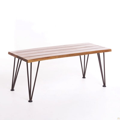 Industrial Wood And Metal Coffee Table