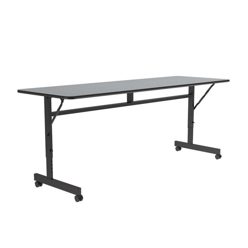 Table à plateau rabattable avec fusible thermique, Gris, H 31 po x l 72 po x P 24 po