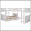Lit simple superposé avec lit mezzanine attaché et deux tiroirs-1807155633