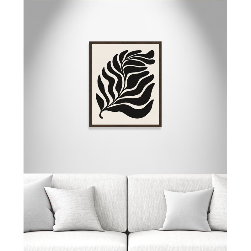 «Flow of Nature Print» par Royle, Grain de bois noyer, L 21,5 po x H 25,5 po, Impression encadrée