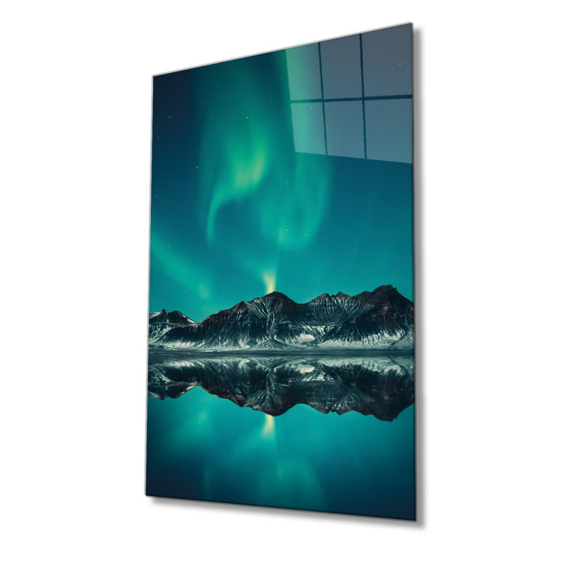 Élégante peinture décorative en verre trempé 18,1 po x 28,3 po | 100% verre trempé, épaisseur: 0,16 pouce | Superbe œuvre d'art pour la décoration intérieure, le salon et les espaces de bureau, durable et facile à nettoyer