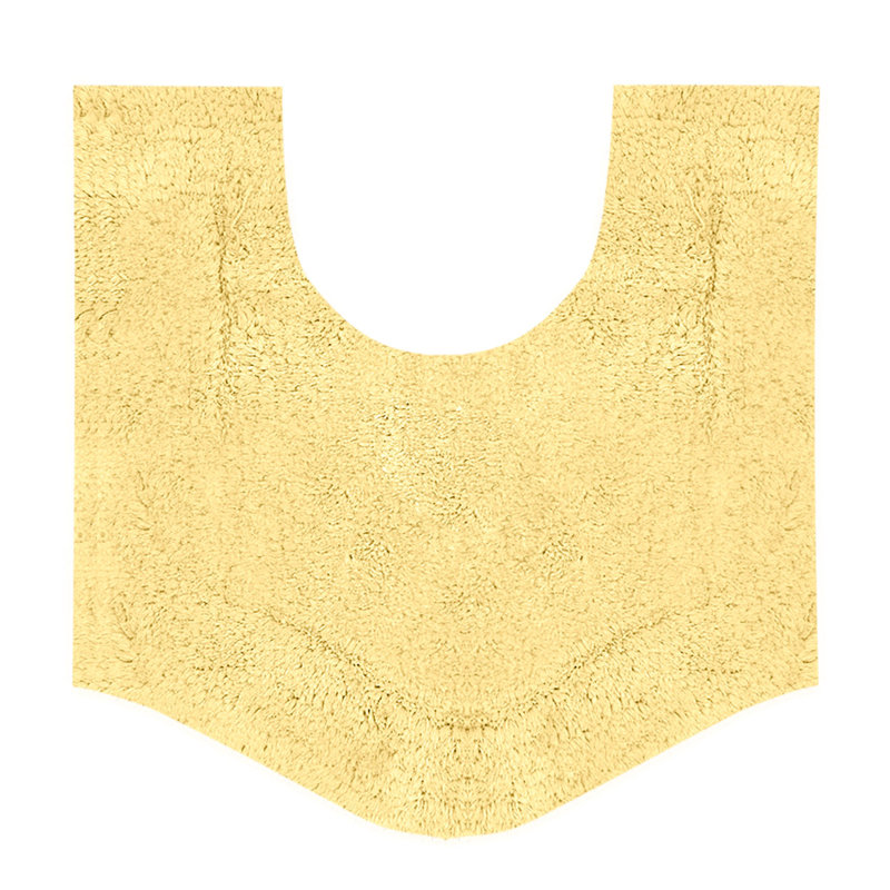 Morissette Cotton Non-Slip Contour Mat, Yellow