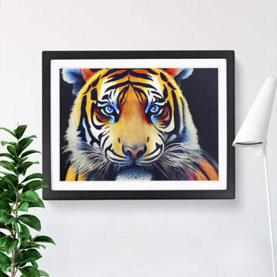 Watercolour Tiger Vol.3 1 Piece Single Picture Frame Wall Art