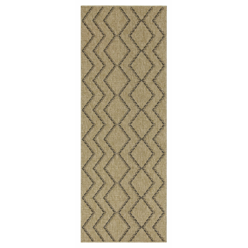 Tapis contemporain pour l'extérieur et l'intérieur, Rectangle 7 pi 10 po x 10 pi 3 po
