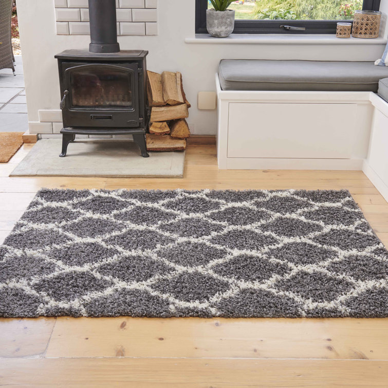 Anouck Geometric Shag Area Rug